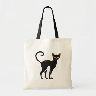Happy Halloween Black Cat Spooky Jahreszeit Tragetasche