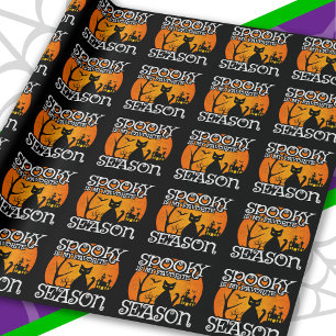 Happy Halloween Black Cat Spooky Saison Funny Hall Geschenkpapier
