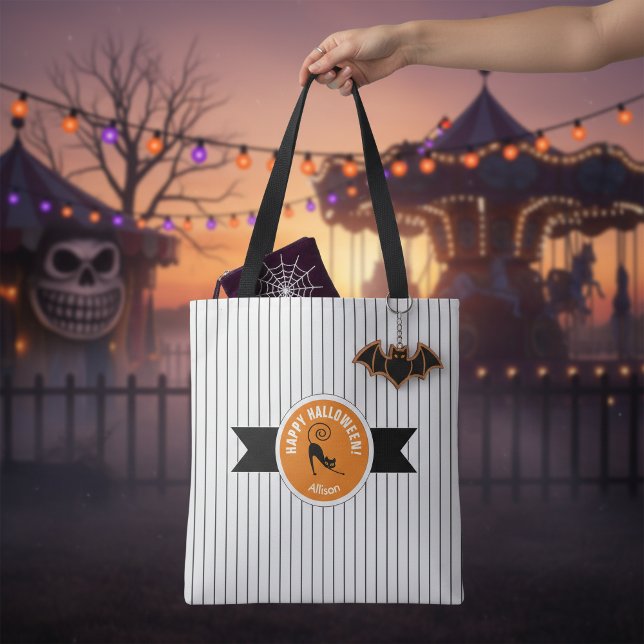 Happy Halloween Black Cat & Stripes ID686 (Von Creator hochgeladen)