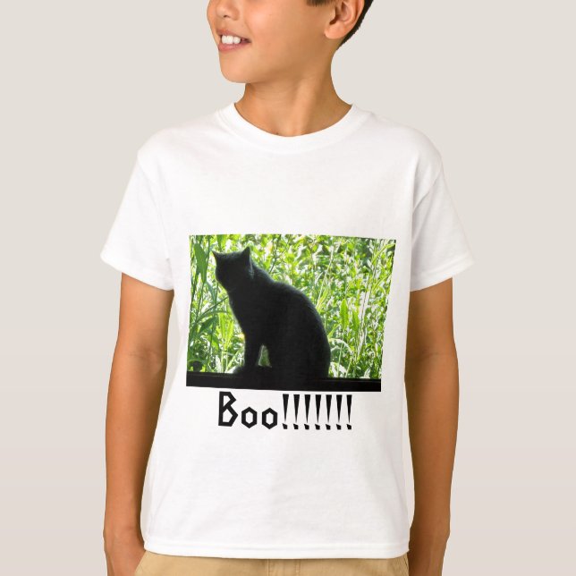 Happy Halloween Black Cat T-Shirt (Vorderseite)