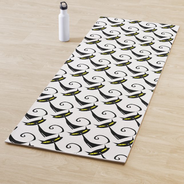 Happy Halloween Black Cat | Yoga Mat Yogamatte (Beispiel)