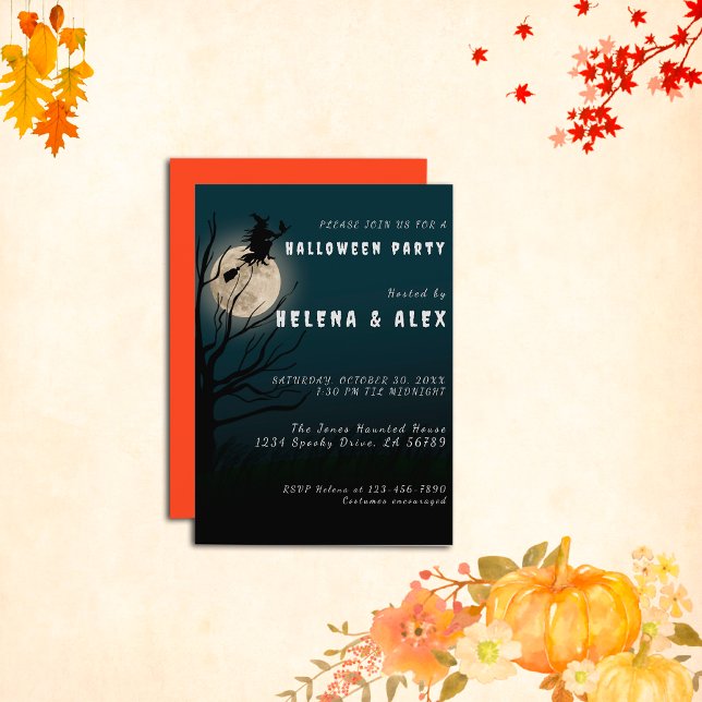 Happy halloween Black Hexe Einladung (Von Creator hochgeladen)