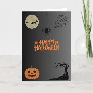 Happy Halloween Black Karte