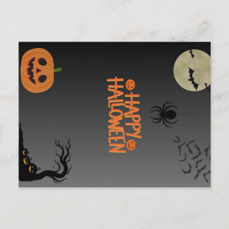 Happy Halloween Black Postkarte