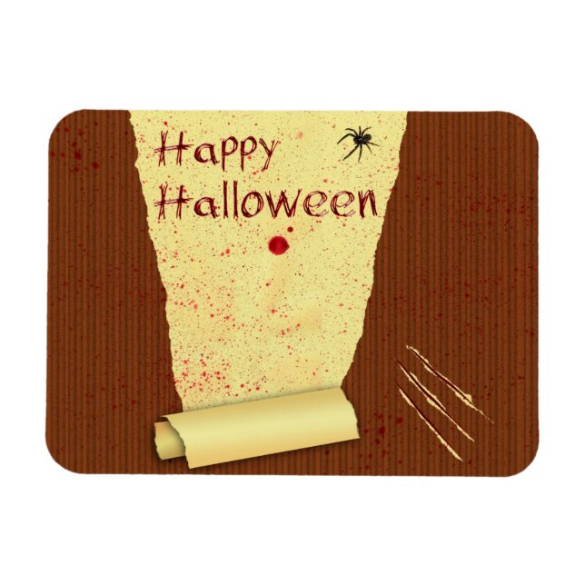 Happy Halloween Bloody Wallpaper Magnet (Horizontal)