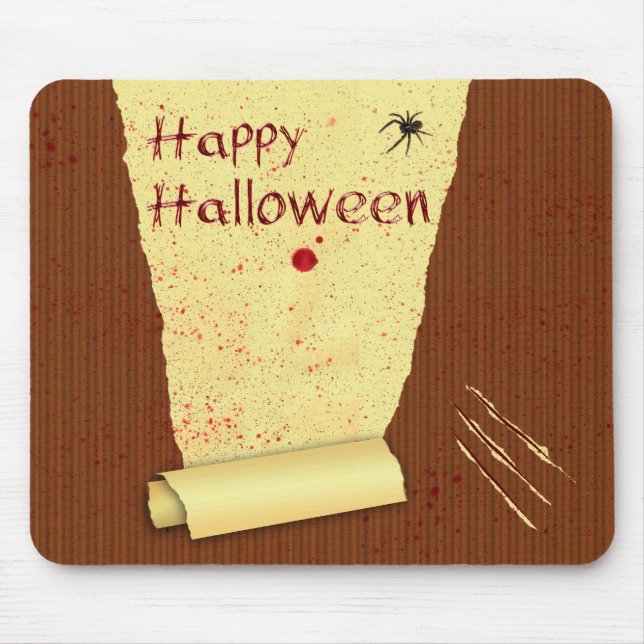 Happy Halloween Bloody Wallpaper Mousepad (Vorne)
