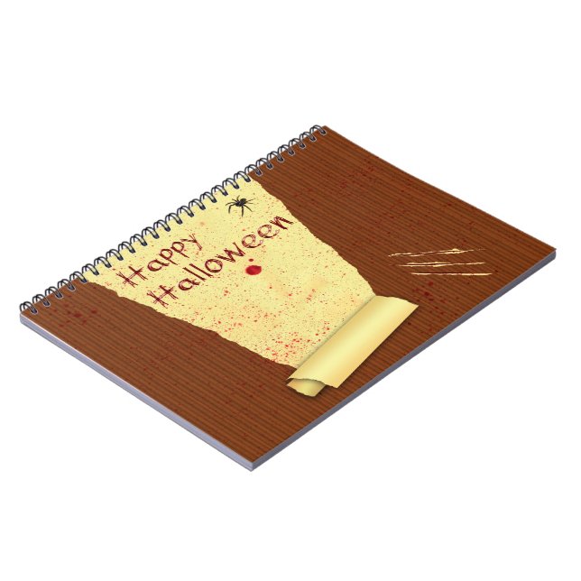 Happy Halloween Bloody Wallpaper Notizblock (Linke Seite)