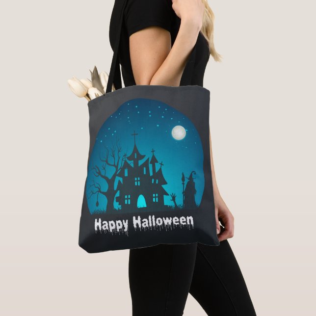 Happy Halloween Blue and Black Spuk House (Von Nahem)