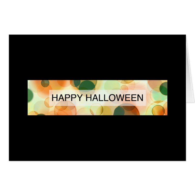 Happy Halloween (Bokeh) (Vorderseite (Horizontal))
