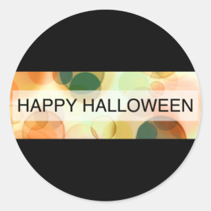 Happy Halloween (Bokeh) Runder Aufkleber
