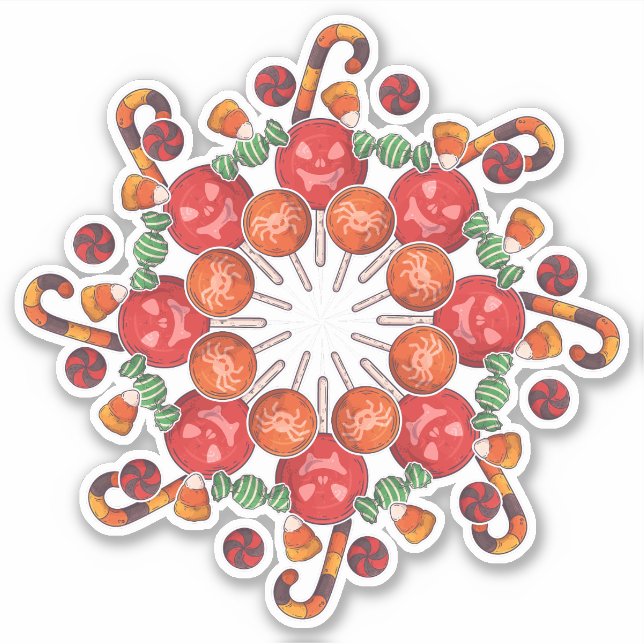 Happy Halloween | Bonbons Aufkleber (Vorderseite)