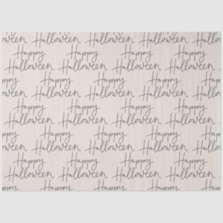 Happy Halloween Bone and CharcoalTissue Seidenpapier