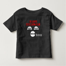 Happy Halloween Boo Kleinkind Black T-shirt