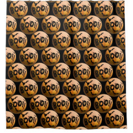 Happy Halloween Boo Pumpkin Duschvorhang