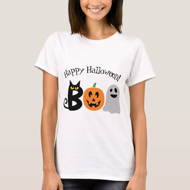 Happy Halloween Boo T - Shirt (Vorderseite)