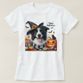 Happy Halloween Border Collie Dog Liebhaber T-Shirt