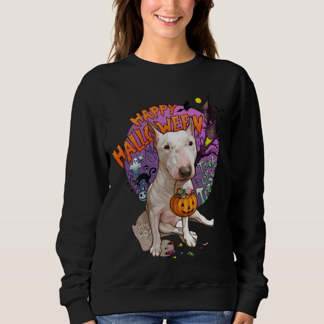Happy Halloween Bull Terrier Costume Cute Bully Do Sweatshirt (Vorderseite)
