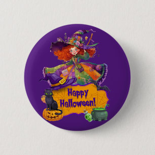 Happy Halloween Button