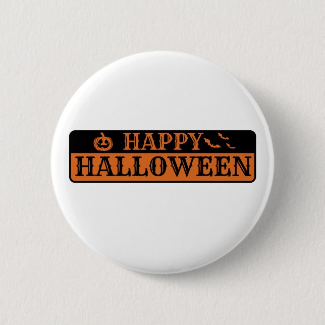 Happy Halloween Button (Vorderseite)