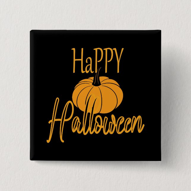 Happy Halloween Button (Vorderseite)