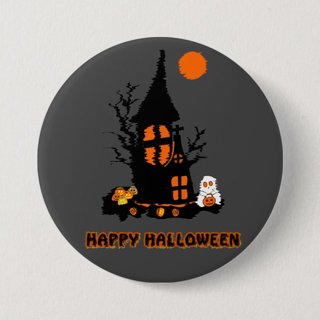 Happy Halloween Button (Vorderseite)