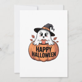 Happy Halloween Caffeine Ghost Einladung