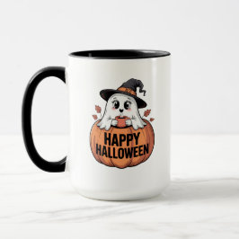 Happy Halloween Caffeine Ghost Tasse