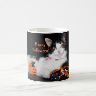 Happy Halloween Calico Cat Kaffeetasse