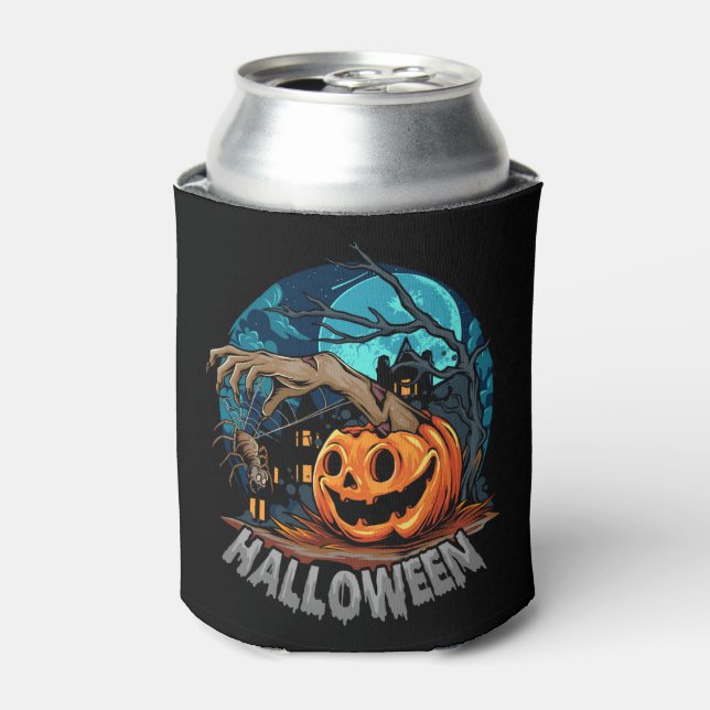 Happy Halloween Can Cooler Dosenkühler (Kanne Vorderseite)