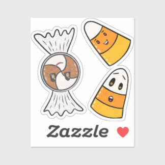 Happy Halloween Candies Aufkleber