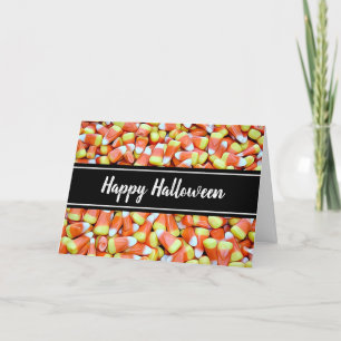 Happy Halloween Candy Corn Card Karte