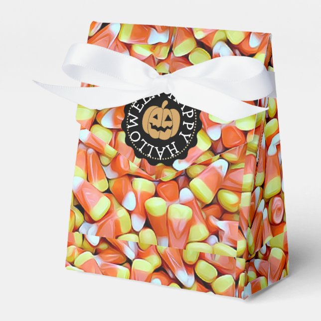 Happy Halloween Candy Corn Gastgeschenk Bags Geschenkschachtel (Vorderseite)