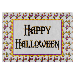 Happy Halloween Candy Pattern Board Schneidebrett