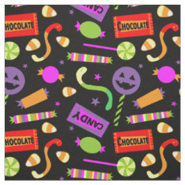 Happy Halloween Candy Pattern Stoff