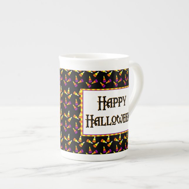 Happy Halloween Candy Pattern Tasse (Vorderseite Rechts)