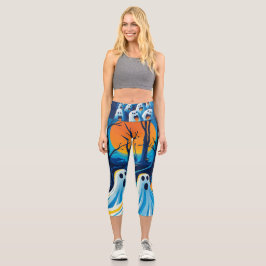 Happy Halloween Capri Leggings