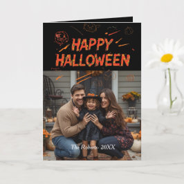 Happy Halloween Card, Halloween Foto Karte
