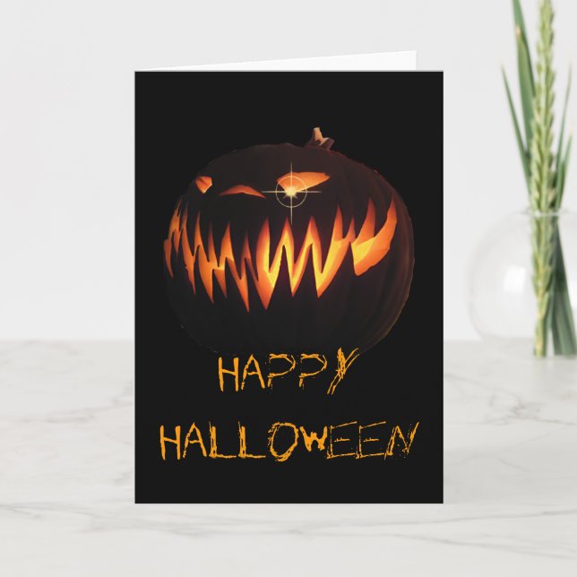 Happy Halloween Card Karte (Vorderseite)
