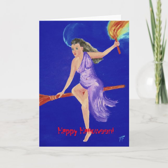 Happy Halloween Card Karte (Vorderseite)
