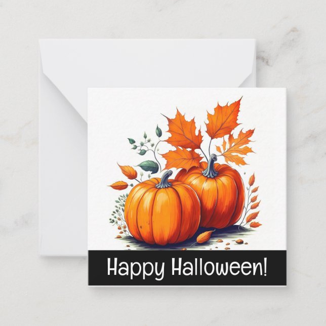 Happy halloween cards, niedlich, Stock up! Mitteilungskarte (Vorderseite)
