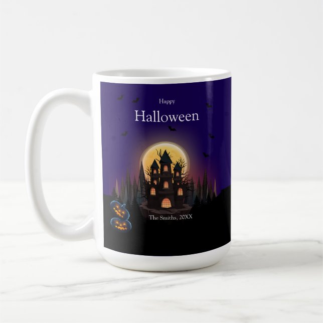 Happy Halloween Castle Kaffeetasse (Links)