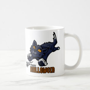 Happy Halloween Cat and Mouse Kaffeetasse