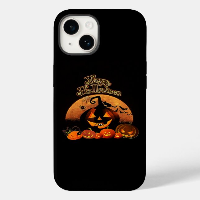 Happy Halloween Cat Pumpkin Case-Mate iPhone Hülle (Rückseite)