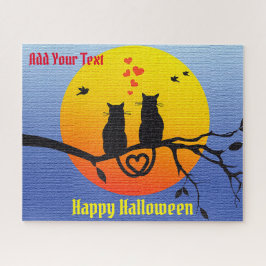 Happy Halloween Cat Puzzle