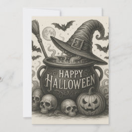 Happy Halloween Cauldron Einladung
