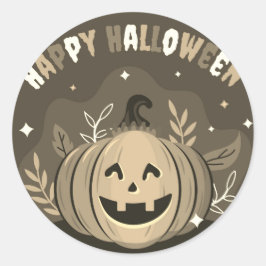 Happy Halloween Celebration Runder Aufkleber