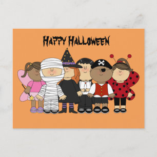 Happy Halloween Children Postkarte