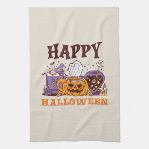 Happy Halloween Coffee Brew Geschirrtuch