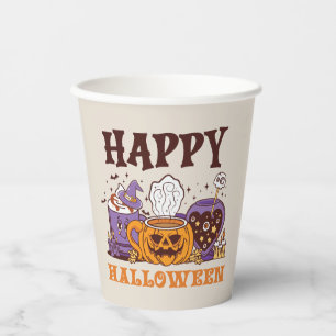 Happy Halloween Coffee Brew Pappbecher