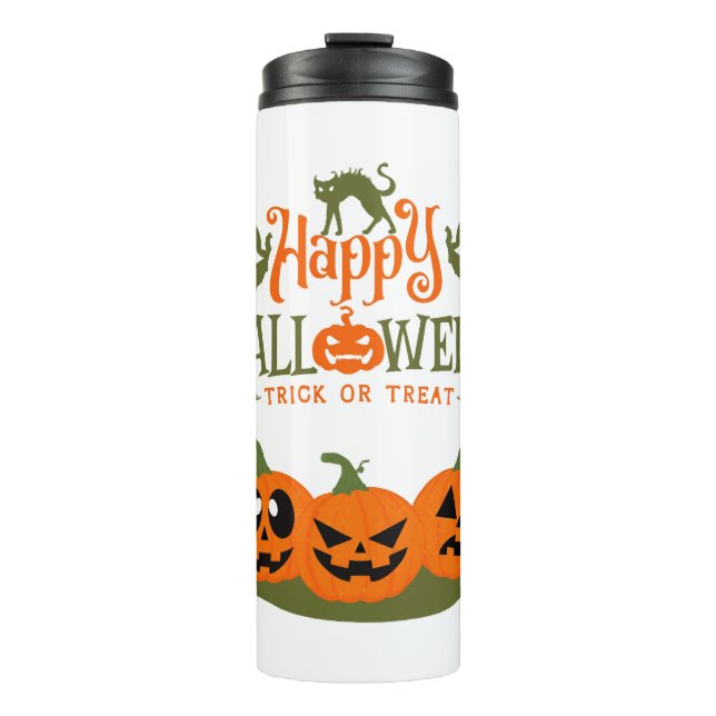 Happy Halloween - Cooles Halloween Thermosbecher (Vorderseite)